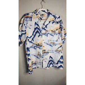 Vintage Kennington LTD Hawaiian Shirt California, Short‎ Sleeve, Rayon, Size L